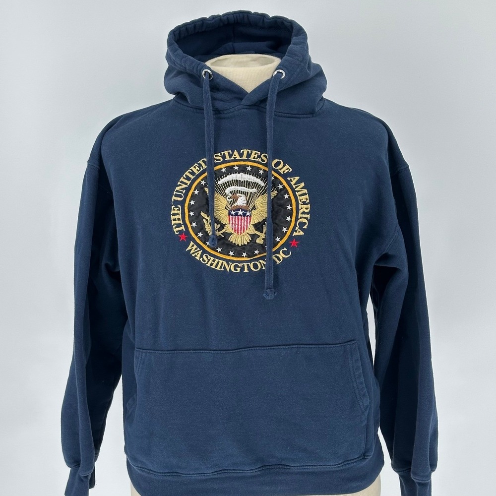 United States Of America Presidential Seal Navy Blue Youth‎ Hoodie XL